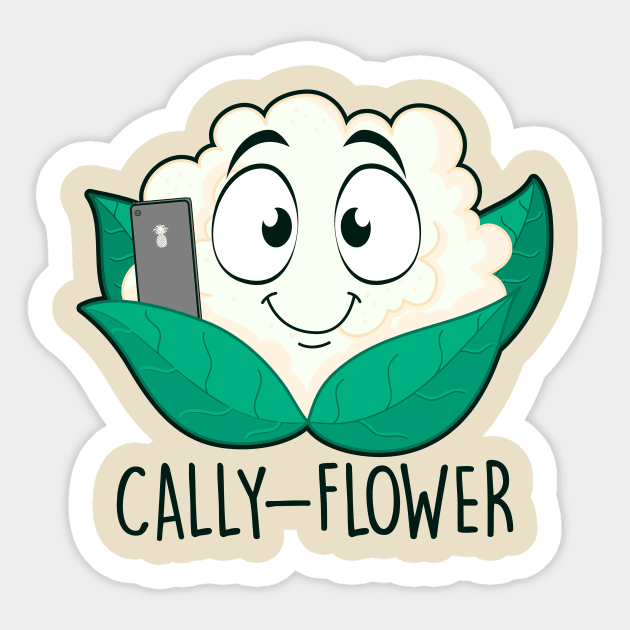 Cally- flower Sticker by NotSoGoodStudio